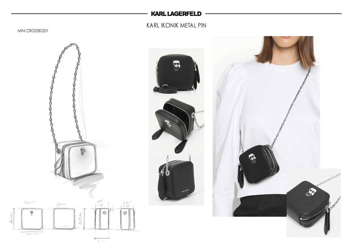 ZWARTE handtas - style KARL LAGERFIELD-  handtas - weekend tas heren - Style hermes handtas - designer schoudertas
- designer handtas