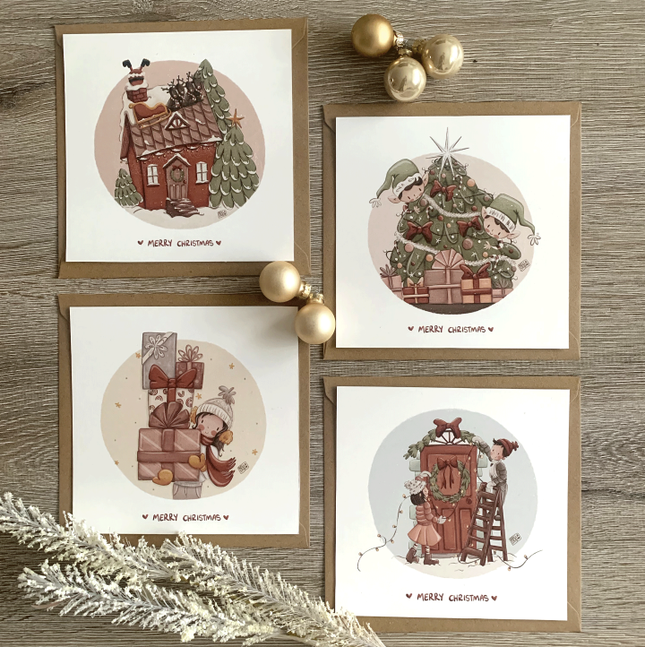kerst groeten - kerst kaarten -  digitale kerstkaart - kaartje 2go